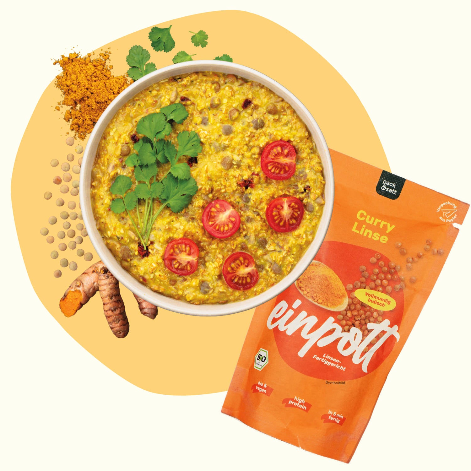 Curry Linse einpott - pack&satt