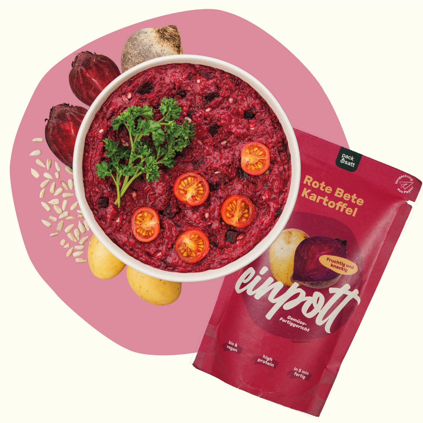 Rote Bete Kartoffel einpott - pack&satt